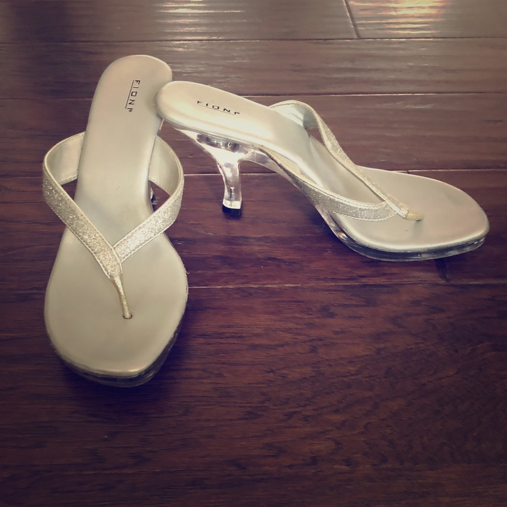 Light up silver heels